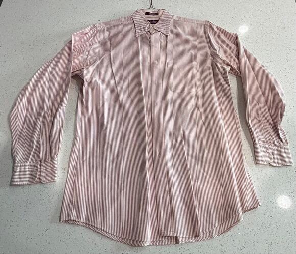 Jos. A. Bank Other - Vintage Jos A. Bank Striped Cotton Button Down Collar Shirt Size 16-35